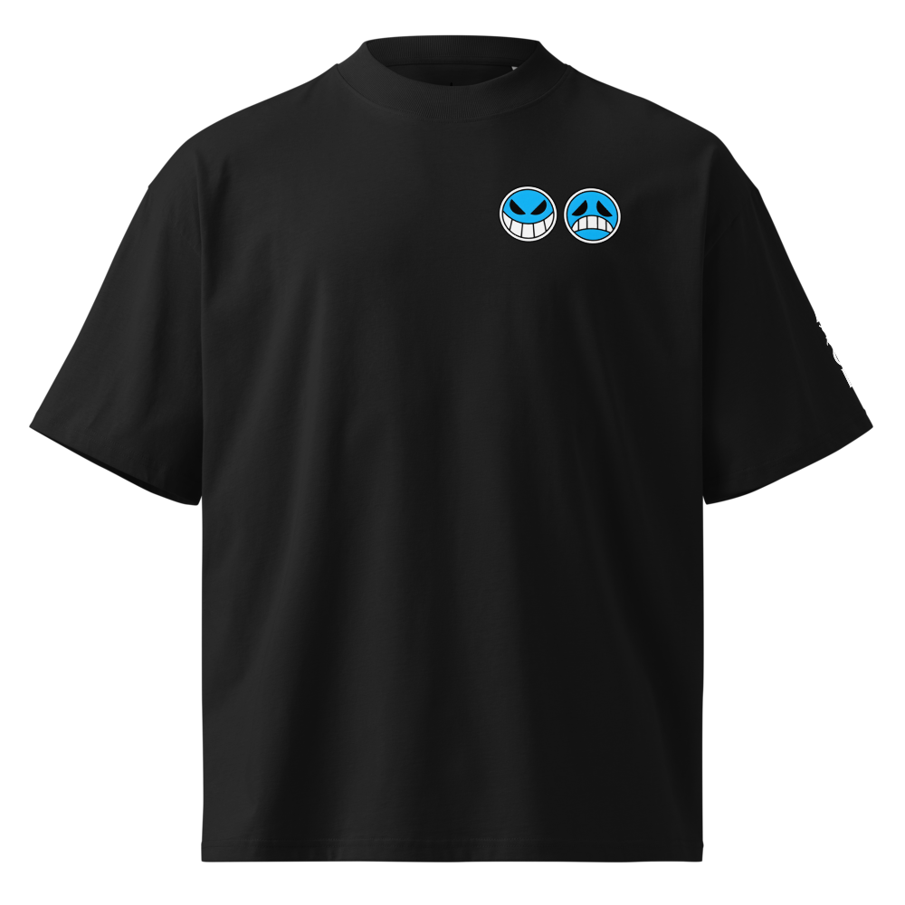NQTA Ace Wanted Oversized Tee: French navy and black color