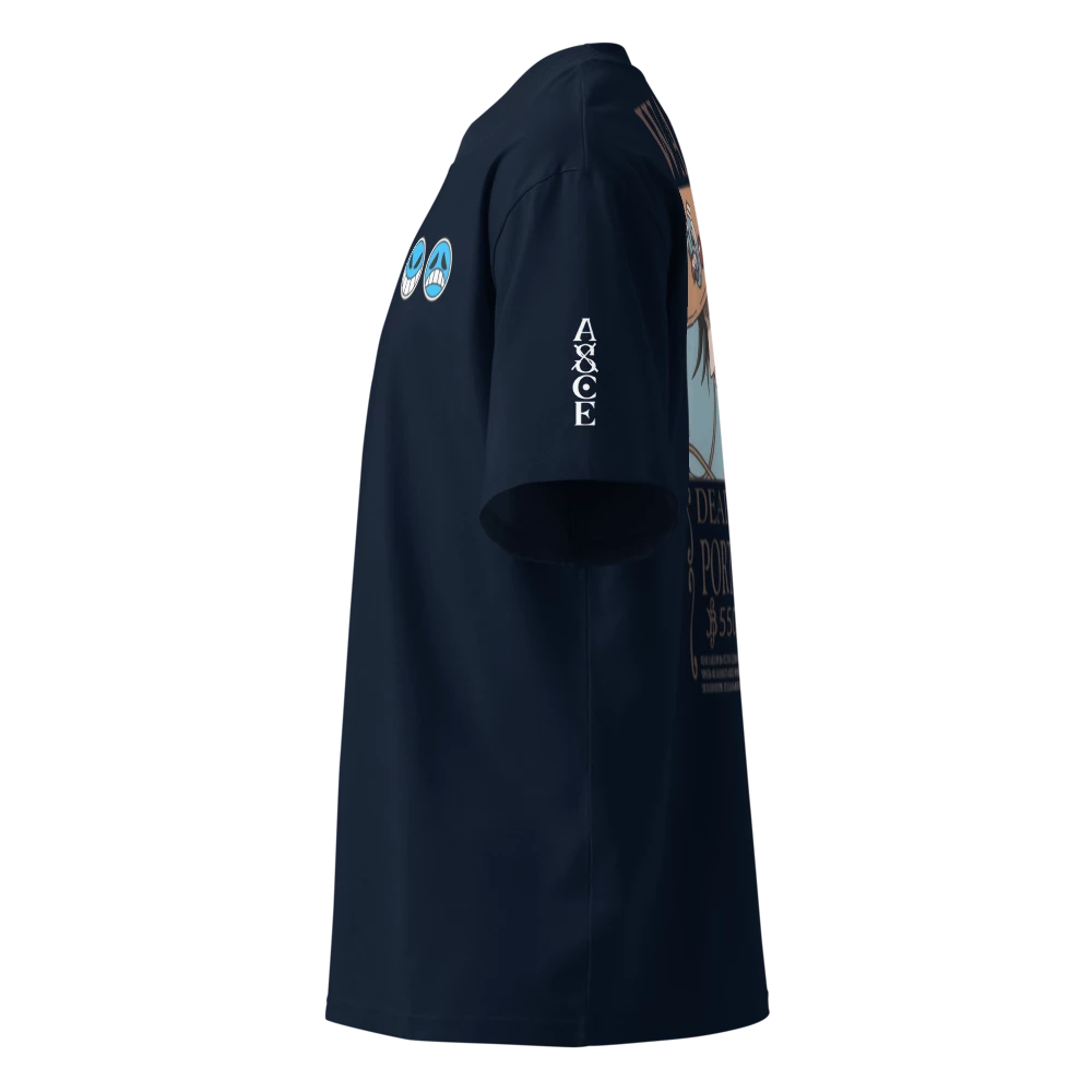 NQTA Ace Wanted Oversized Tee: French navy and black color