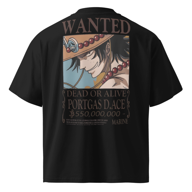 NQTA Ace Wanted Oversized Tee: French navy and black color
